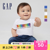 Gap 盖璞 婴儿kenlo设计师联名纯棉连体衣868080 夏季新款童装运动短袖