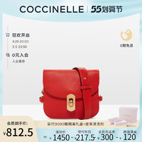 可奇奈尔 姚晨同款新品COCCINELLE/可奇奈尔ZANIAH女百搭斜挎包牛皮单肩包