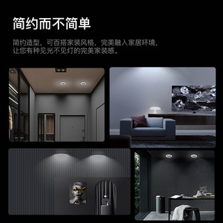 Yeelight 易来 嵌入式筒灯 精工全铝 银色 4W 3000K