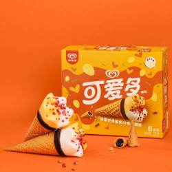 cutebaby可爱多甜筒芒果酸奶口味62g6支