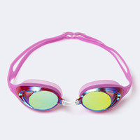 巴拉巴拉 儿童眼镜泳镜女童时尚泳具防起雾游泳镜中大童可调节洋气