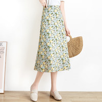 她池 女士减龄碎花半身裙 T22Z0968BC825