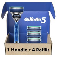 Prime会员：Gillette 吉列 锋隐5 男士剃须刀套组（1刀架+4刀头）