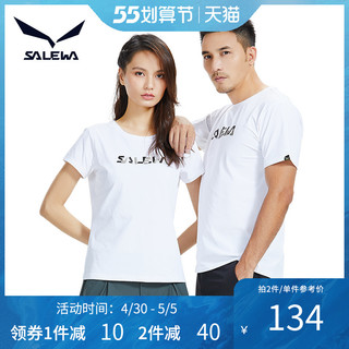 SALEWA 沙乐华 户外T恤男女情侣夏季新品运动透气速干吸湿印花短袖