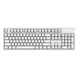 GANSS 迦斯 高斯 GS104D双模背光有线蓝牙打字办公机械键盘干电池 白色白光黑轴