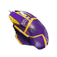 logitech 罗技 G502 HERO 熊猫版+紫金贴纸 有线鼠标