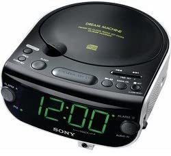 SONY 索尼 ICF-CD815 AM/FM 立体声 CD 时钟收音机，带双闹钟（制造商已停产）