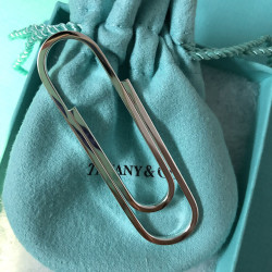 tiffanyco蒂芙尼tiffanyco蒂凡尼925银网红书签回形针别针成功人士