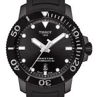 TISSOT 天梭 官方正品新款海星机械运动潜水防水手表男表