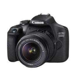 canon佳能eos2000dapsc画幅数码单反相机黑色lensefs1855mmf35dciii