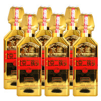 京道 北京二锅头酒金瓶浓香型白酒42度*6瓶