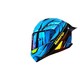 MOTORAX 摩雷士 摩托车头盔全盔赛车大尾翼R50机车跑盔四季男女升级款R50S R50蓝代码 L