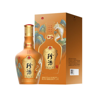 珍酒 珍十五·生肖系列 53度酱香型白酒 大曲坤沙 53度 500mL 1瓶 珍十五·虎年生肖