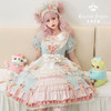 Puppets and Doll 古典玩偶 x萌芽熊 Lolita洛丽塔 小熊童子OP 绿粉色