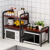 CIAA 厨房微波炉置物架台面多层收纳用品双层烤箱架调料架家用收纳架子