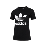 adidas ORIGINALS TREFOIL TEE 女子运动T恤 GN2896 黑色 XS