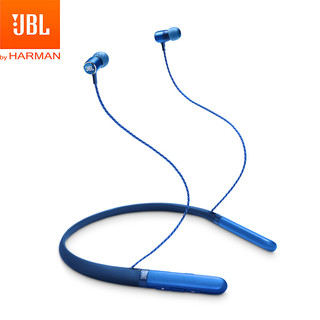 JBL 杰宝 LIVE 200BT 入耳式颈挂式蓝牙耳机 冰湖蓝