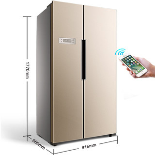 Homa 奥马 BCD-521WI 风冷(无霜)对开门冰箱 521L 金色