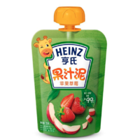 Heinz 亨氏 乐维滋系列 果泥 3段 苹果草莓味 120g*8袋