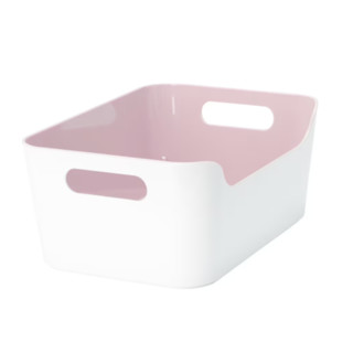 IKEA 宜家 VARIERA瓦瑞拉 904.261.12 收纳盒 24*17*10.5cm 2个 淡粉红色