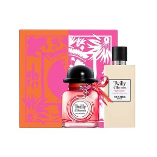 HERMÈS 爱马仕 Twilly丝巾女士香水套装 (椒香版淡香水EDT+身体乳)