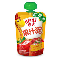 Heinz 亨氏 乐维滋系列 果泥 3段 苹果草莓味 120g*24袋
