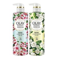 OLAY 玉兰油 花漾香氛沐浴露 （和风樱花550g+雨后茉莉550g）