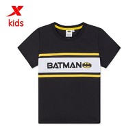 XTEP 特步 童装儿童短袖小童短t年夏季新款蝙蝠侠系列