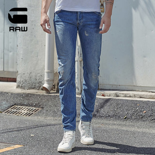 G-STAR RAW 春秋男士时尚潮流修身ARC 3D弯刀牛仔裤51031