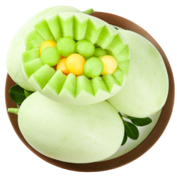 shui guo shu cai 水果蔬菜 山东头茬玉菇甜瓜冰淇淋甜瓜    带箱5-6斤（2-3个）