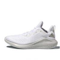 adidas 阿迪达斯 Alphabounce+ 中性跑鞋 G28585 白色/金色 36.5