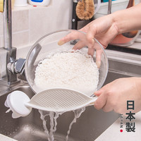 KINBATA 日本进口淘米勺淘米神器筛子沥水家用洗米筛多功能棒淘米器淘米刷 白色(中国产)