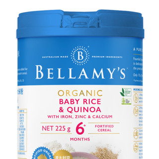 BELLAMY'S 贝拉米 有机高铁米粉 国行版 1段 藜麦味 225g