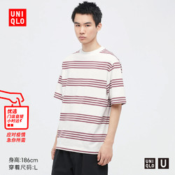 优衣库男装 条纹T恤(短袖) 447527 UNIQLO
