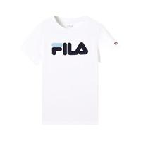 FILA 斐乐 Originale系列 K62B511104FWT 男童针织短袖衫 标准白 150cm