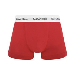卡尔文·克莱 Calvin Klein 男士平角内裤套装 U2662 3条装(红色+蓝色+白色) M