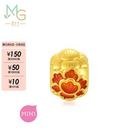 Chow Sang Sang 周生生 Charme文化祝福系列 牡丹花黄金转运珠 92662C