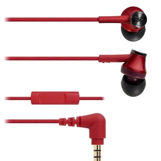 audio-technica 铁三角 ATH-CK350IS 入耳式动圈有线耳机 红色 3.5mm