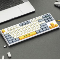 魔炼者 MK29 三模机械键盘 87键 白色 茶轴