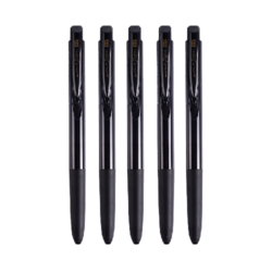 uni 三菱铅笔 UMN-155N 按动中性笔 黑色 0.5mm 5支装