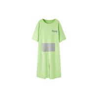LEDIN 乐町 X 天线宝宝 女士纯棉睡裙 CLFAC2209 绿色 M