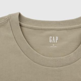 Gap 盖璞 男女款圆领短袖T恤 699888 卡其色 XXS