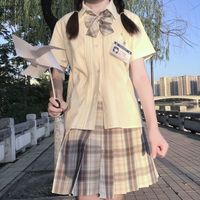 水青野jk原创设计 JK制服  女士经典基础棉质衬衫