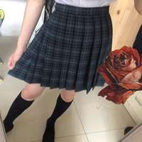 水青野jk原创设计 冥姬 JK制服 女士百褶格裙 45CM短裙+链接