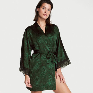 VICTORIA'S SECRET 维多利亚的秘密 女士睡袍 11179102 墨绿色 M
