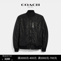 COACH 蔻驰 奥莱男士经典老花标志MA-1夹克休闲外套