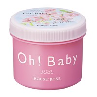 黑卡会员：HOUSE OF ROSE Ohbaby 樱花限定版 身体去角质磨砂膏 350g/瓶