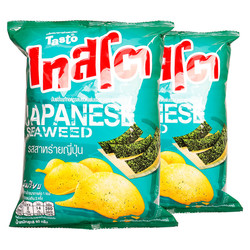 STASTO 包邮 好滋莱日式海苔味薯片50g*2袋泰国原装进口休闲零食