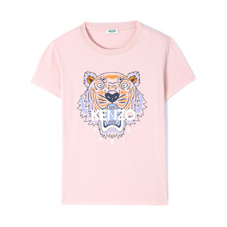 KENZO 凯卓 THE TIGER虎头系列女士棉质圆领印花短袖T恤FA52TS7214YB