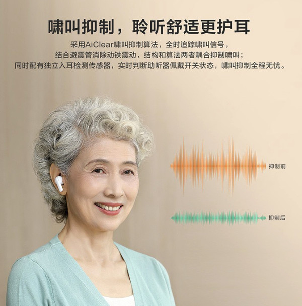 iFLYTEK 科大讯飞 智能助听器  优享版 白色